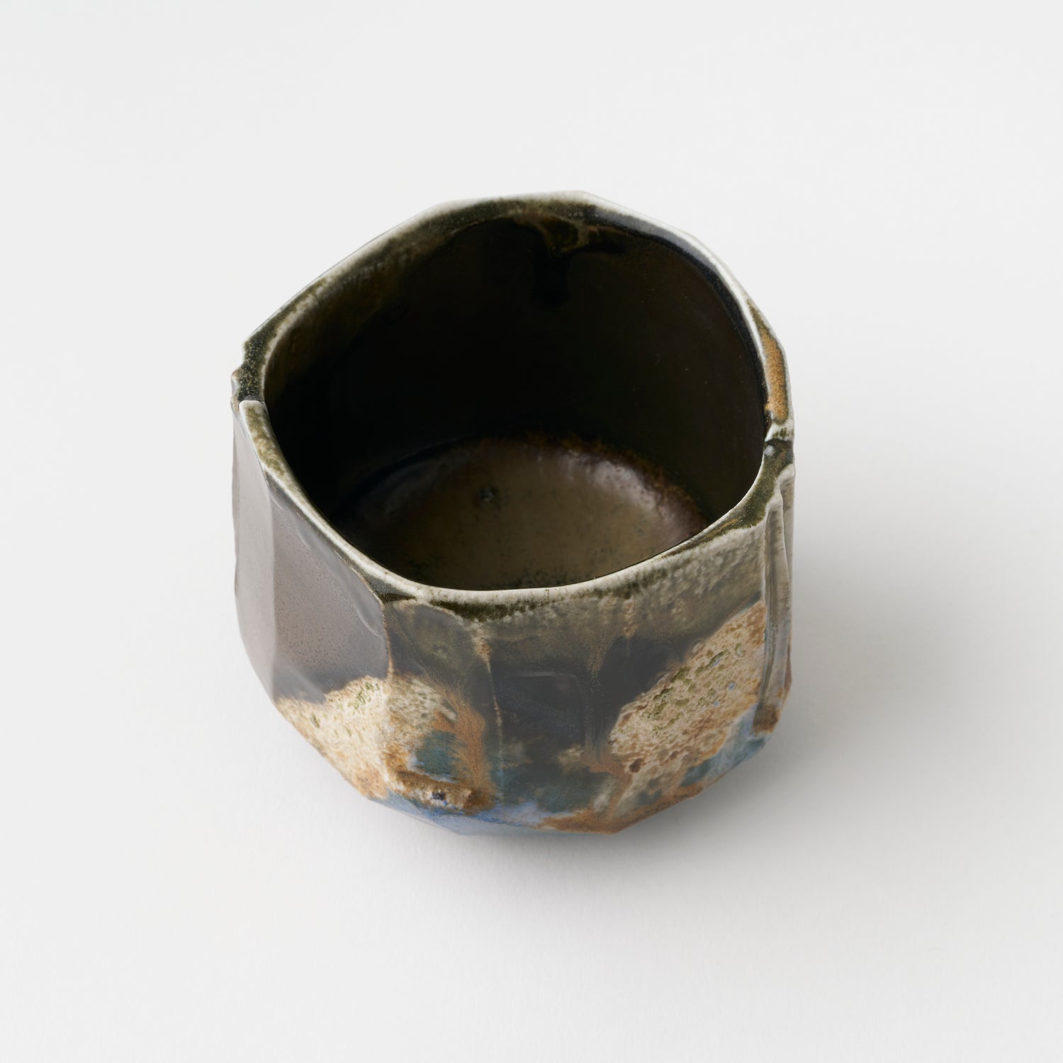 Yohen Blue Tea Bowl in Box / Takashi Baba