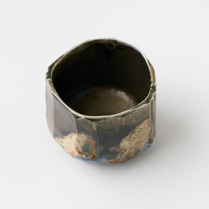 Yohen Blue Tea Bowl in Box / Takashi Baba