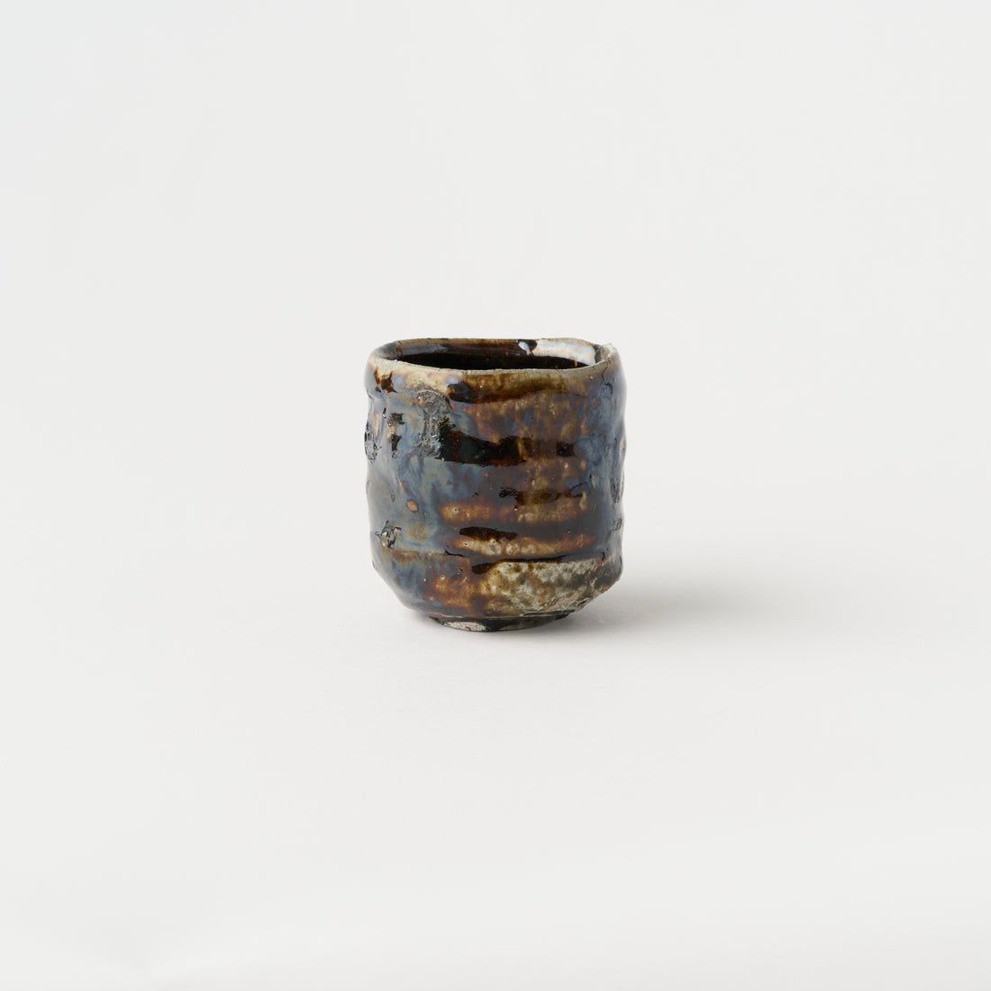 Tanba Sake Cup (Brown Glaze) / Masahiko Imanishi