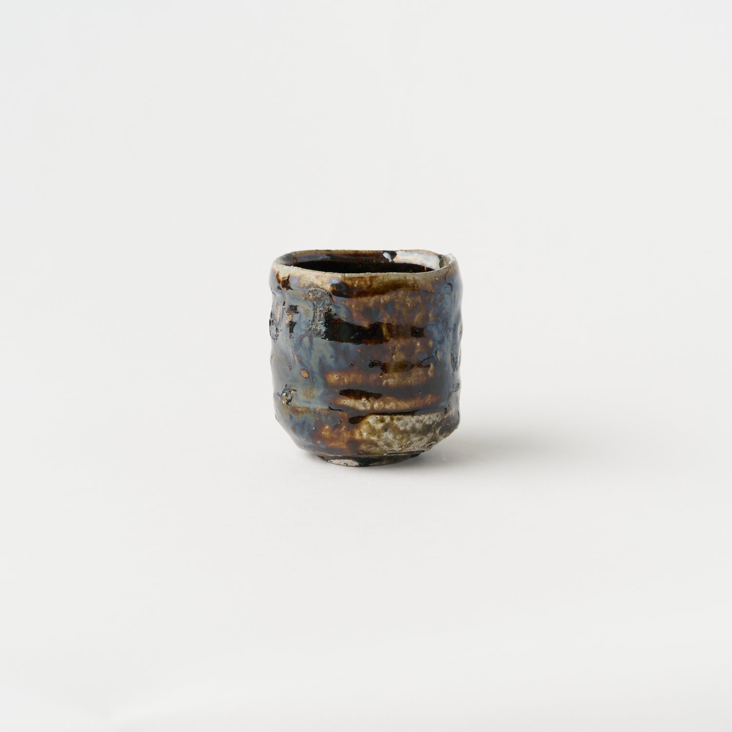 Tanba Sake Cup (Brown Glaze) / Masahiko Imanishi