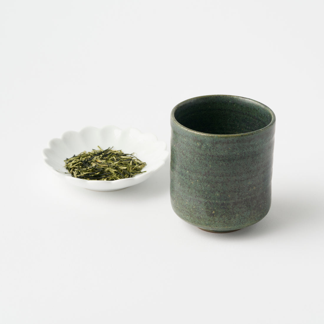 Tea Cup with Green Glaze / Kenta Nakazato