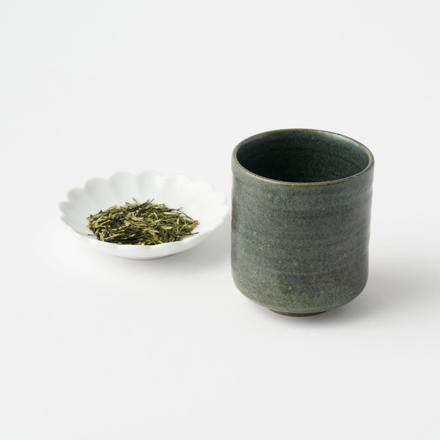 Tea Cup with Green Glaze / Kenta Nakazato