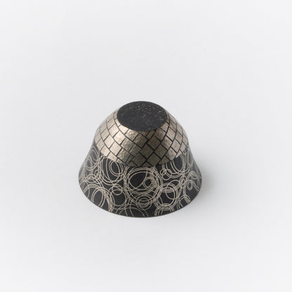 Tin Color Sake Cup “Ameato” / Kotaro Uranaka