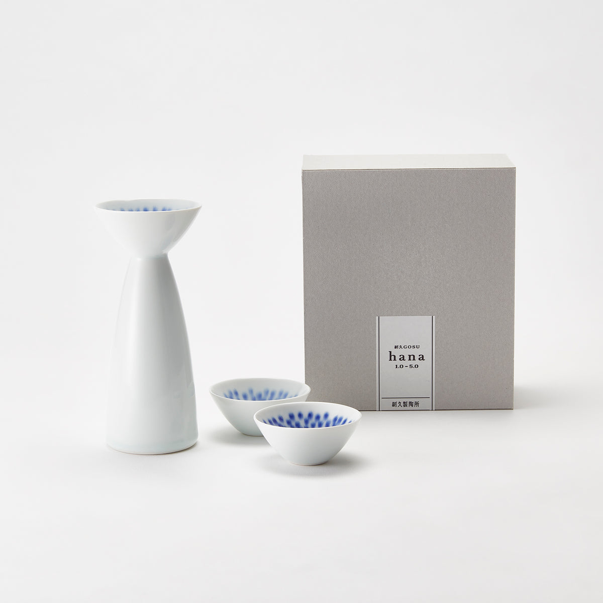Gosu Hana Tokkuri &amp; Sake Cup Set