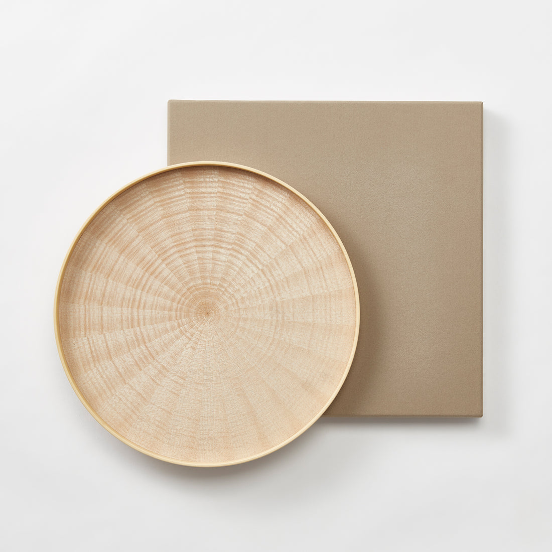 Round Rays Tray / White Sycamore