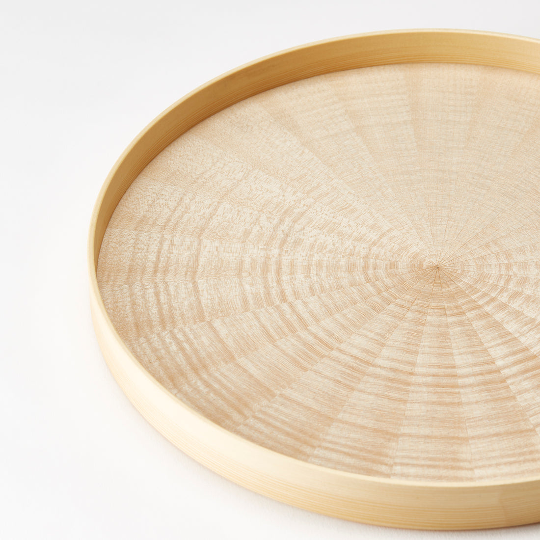 Round Rays Tray / White Sycamore