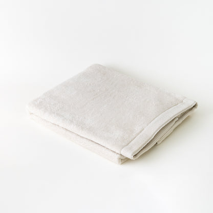 ORGANIC 960 Bath Towel Gift Set / Ivory &amp; Charcoal Grey