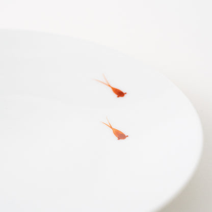 Red Killifish Plate / 18cm