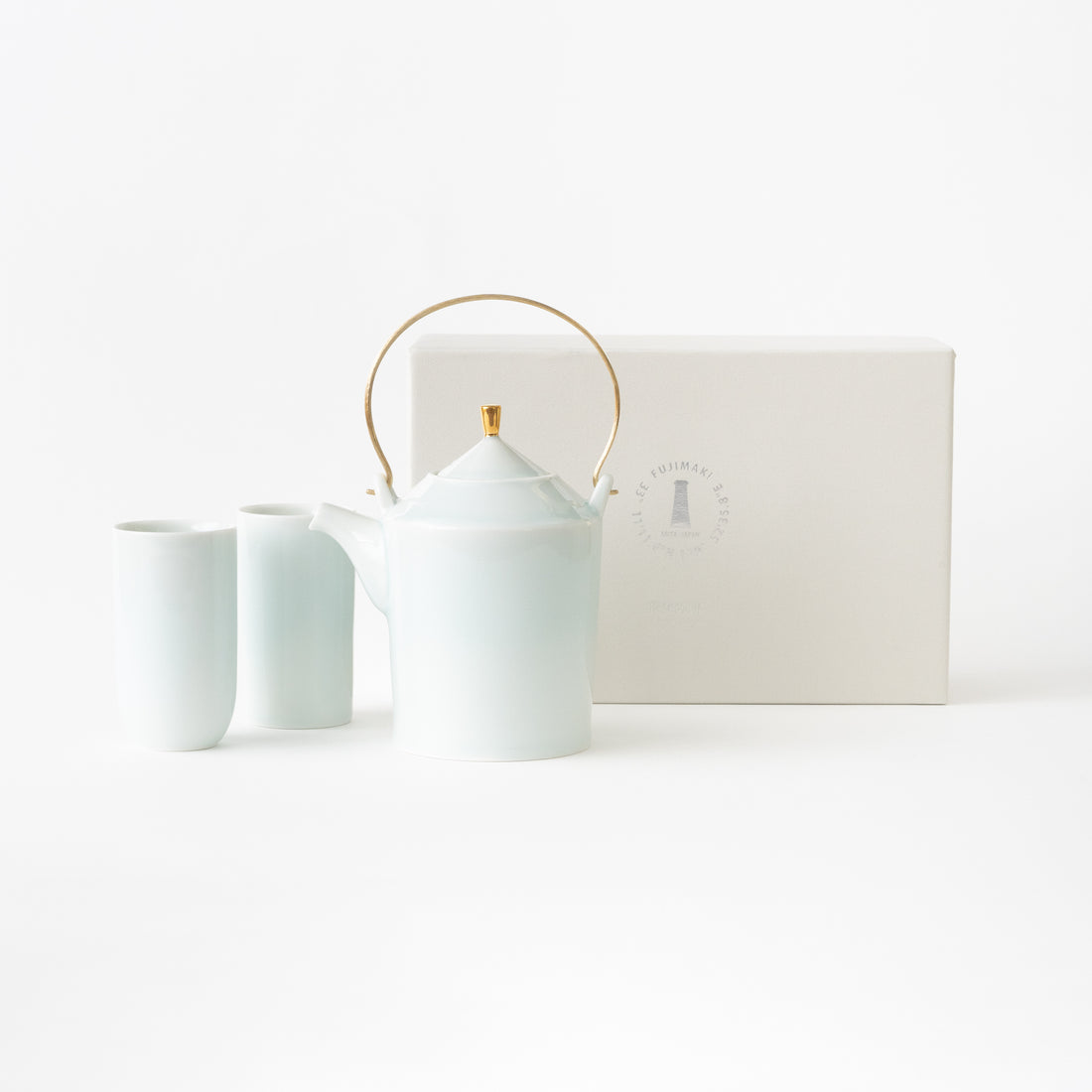 Tea Pot & Cups Set / Pale Blue