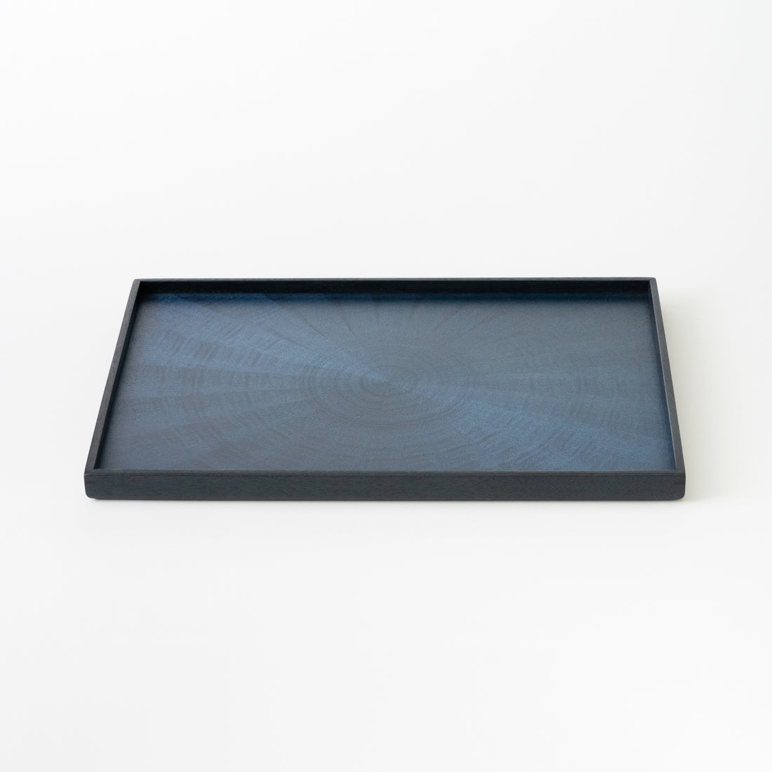 Rectangle Rays Tray / White Sycamore Indigo