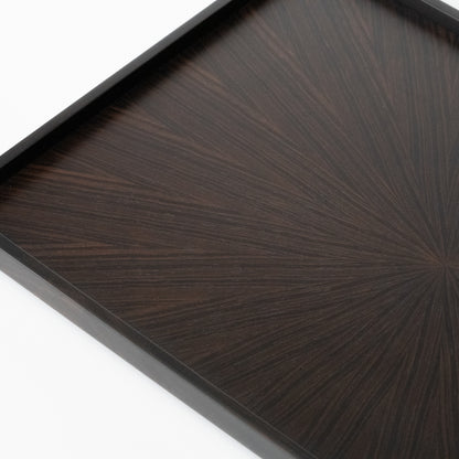 Rectangle Rays Tray (Ebony)