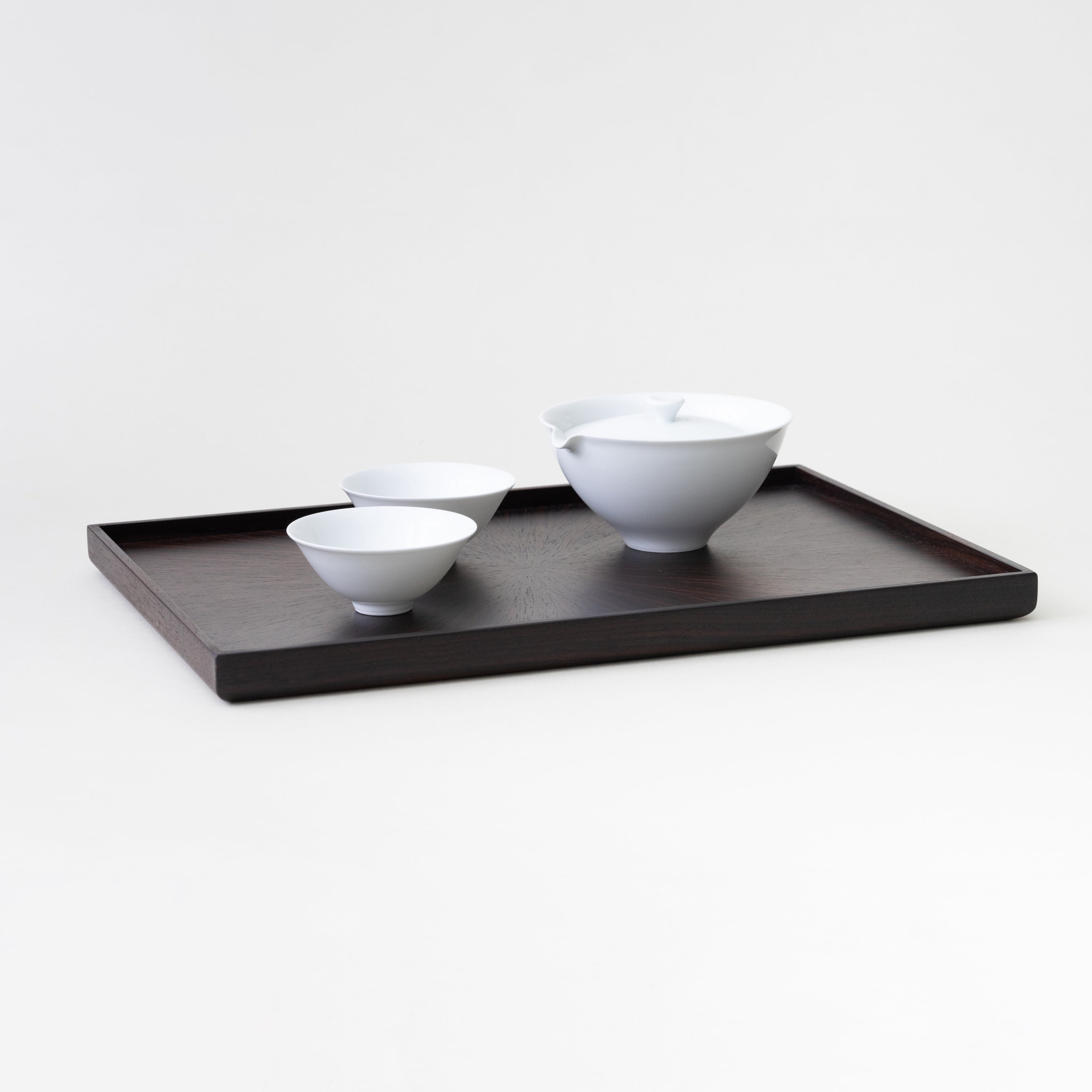 Rectangle Rays Tray (Ebony)